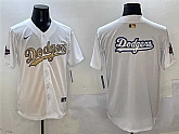 Men's Los Angeles Dodgers Team Big Logo White 2025 Gold Collection Limited Stitched Jersey,baseball caps,new era cap wholesale,wholesale hats